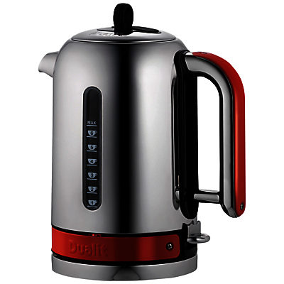 Dualit Made to Order Classic Kettle Stainless Steel/Brown Red Gloss Dualit Made to Order Classic Kettle Stainless Steel/Brown Red Gloss